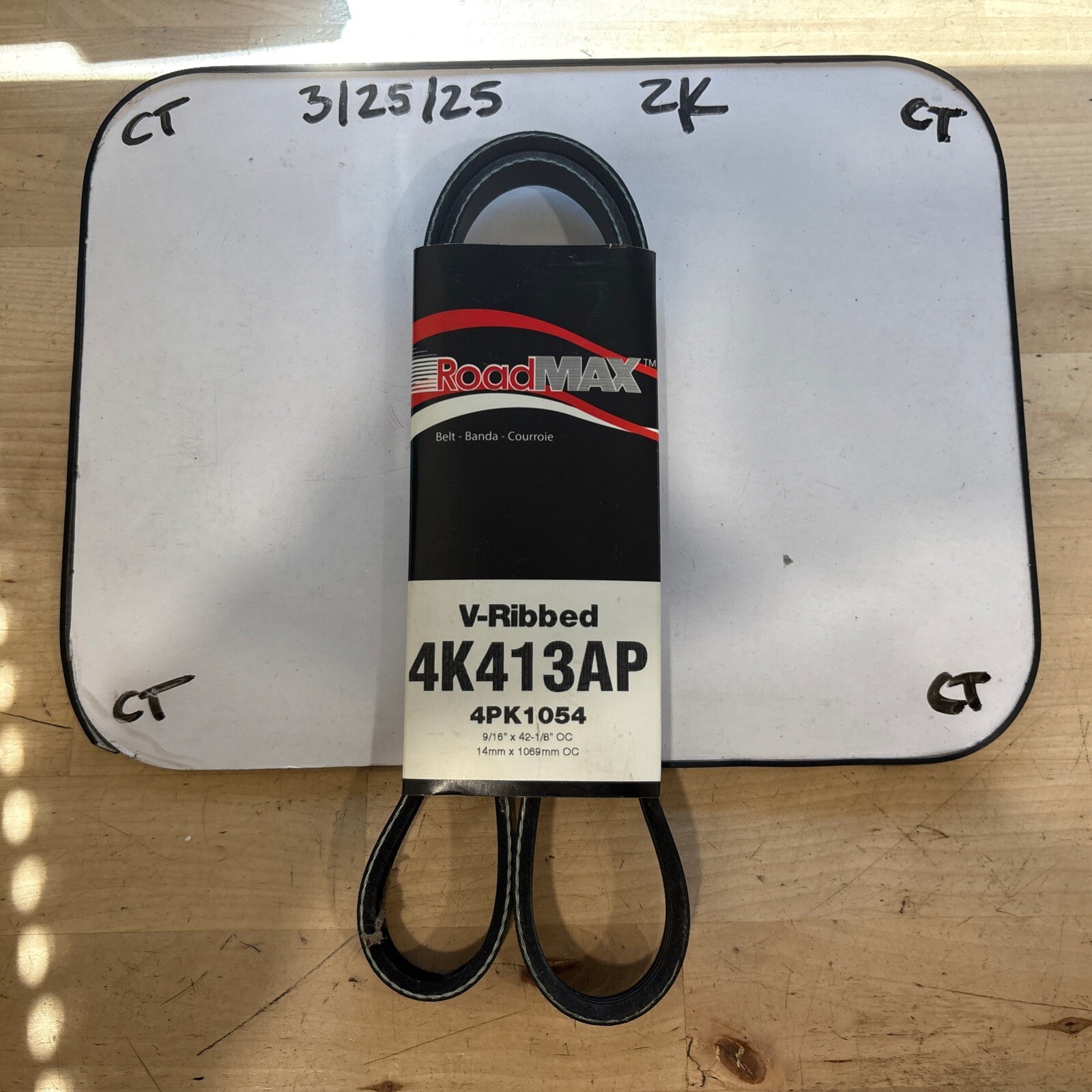 RoadMAX 4K413AP V-Ribbed Belt 9/16” x 41-1/8”