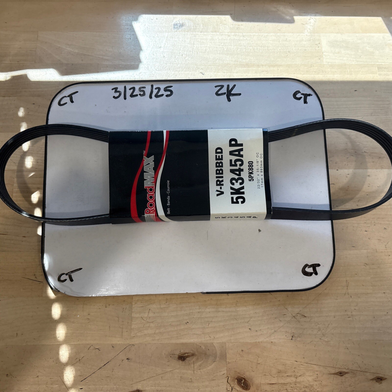 RoadMAX 5K345AP Serpentine Belt fits 90-14 Subaru Impreza Forester Legacy