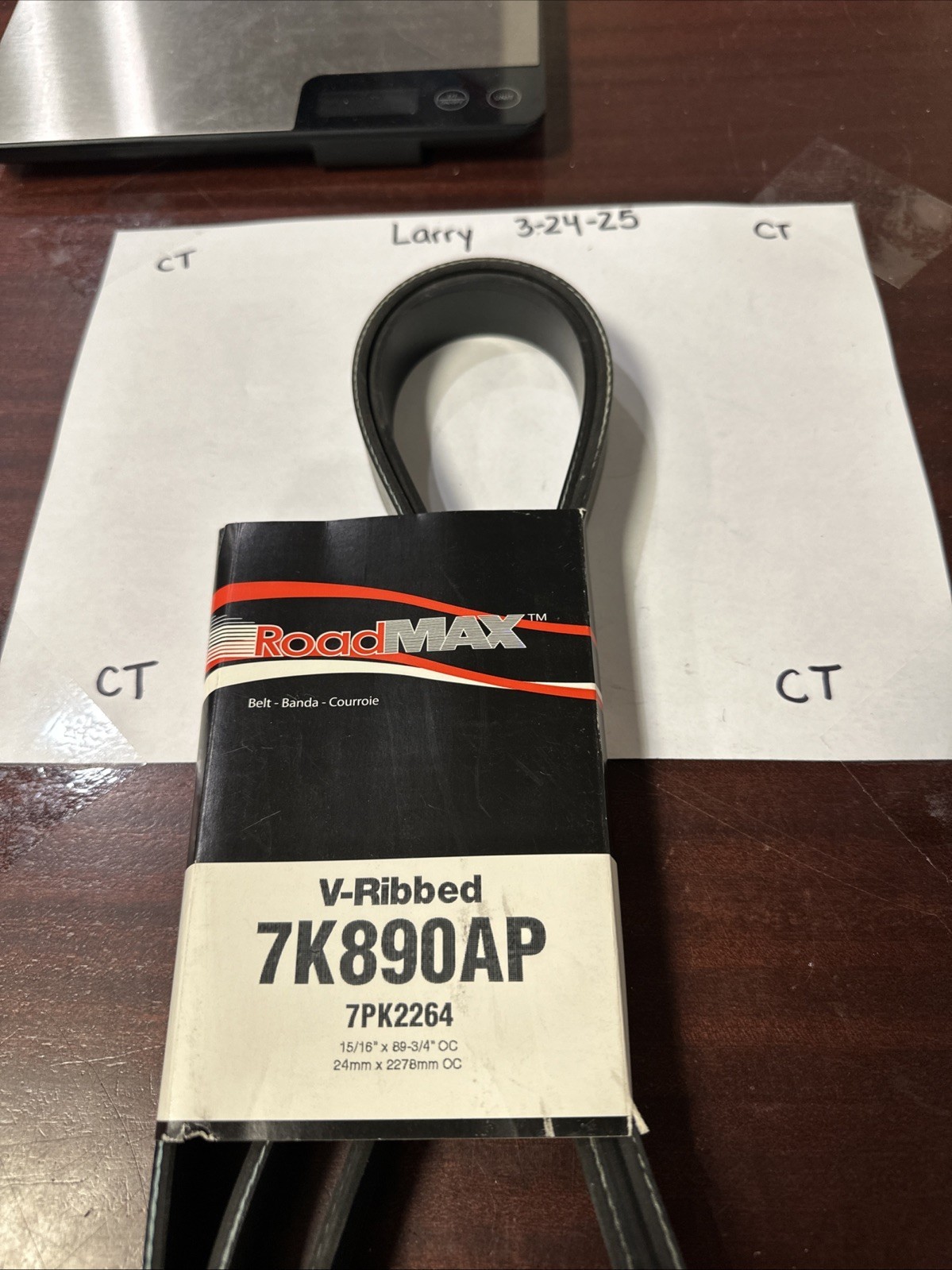 Roadmax 7K890AP Serpentine Belt