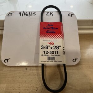 Rotary 12-5011 Belt 3/8" x 28" NOS