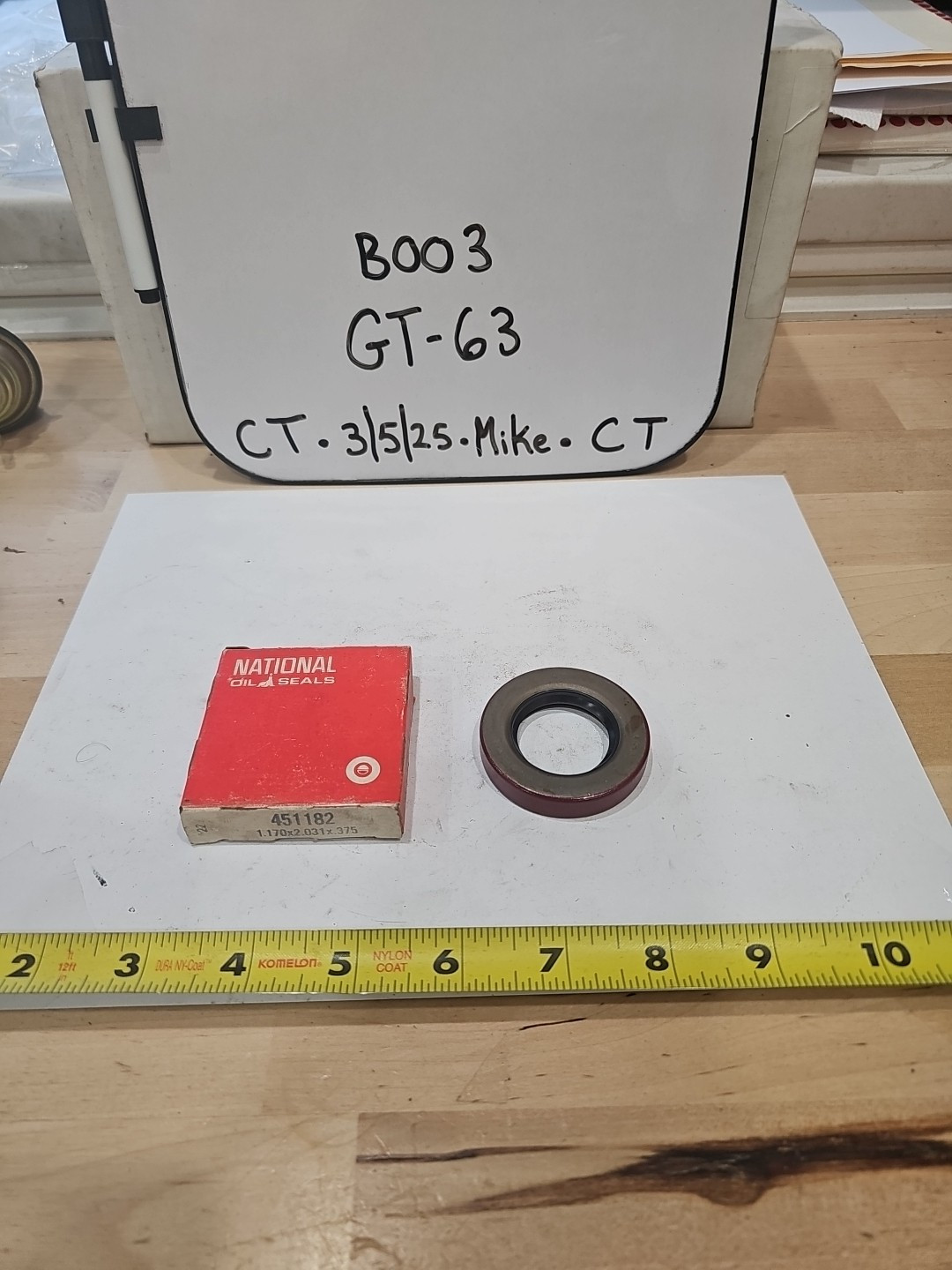 Rr Wheel Seal National Oil Seals 451182 Fits Ford Falcon