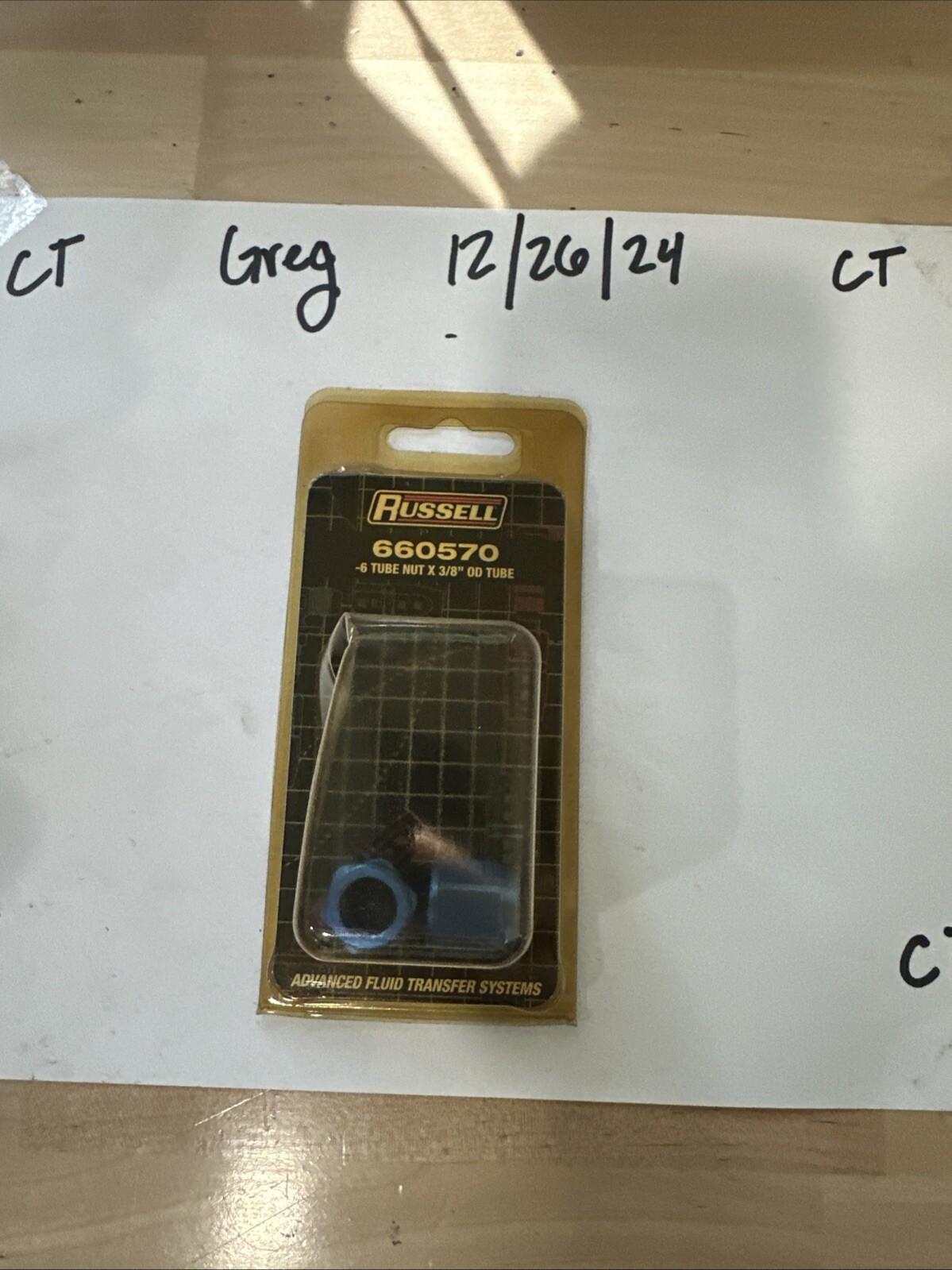 Russell 660570 Tube Nut Fittings