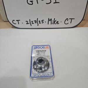 SEA DOG CORPORATION Cable Outlet Chrome Brass 1/4" RG58 426040-1