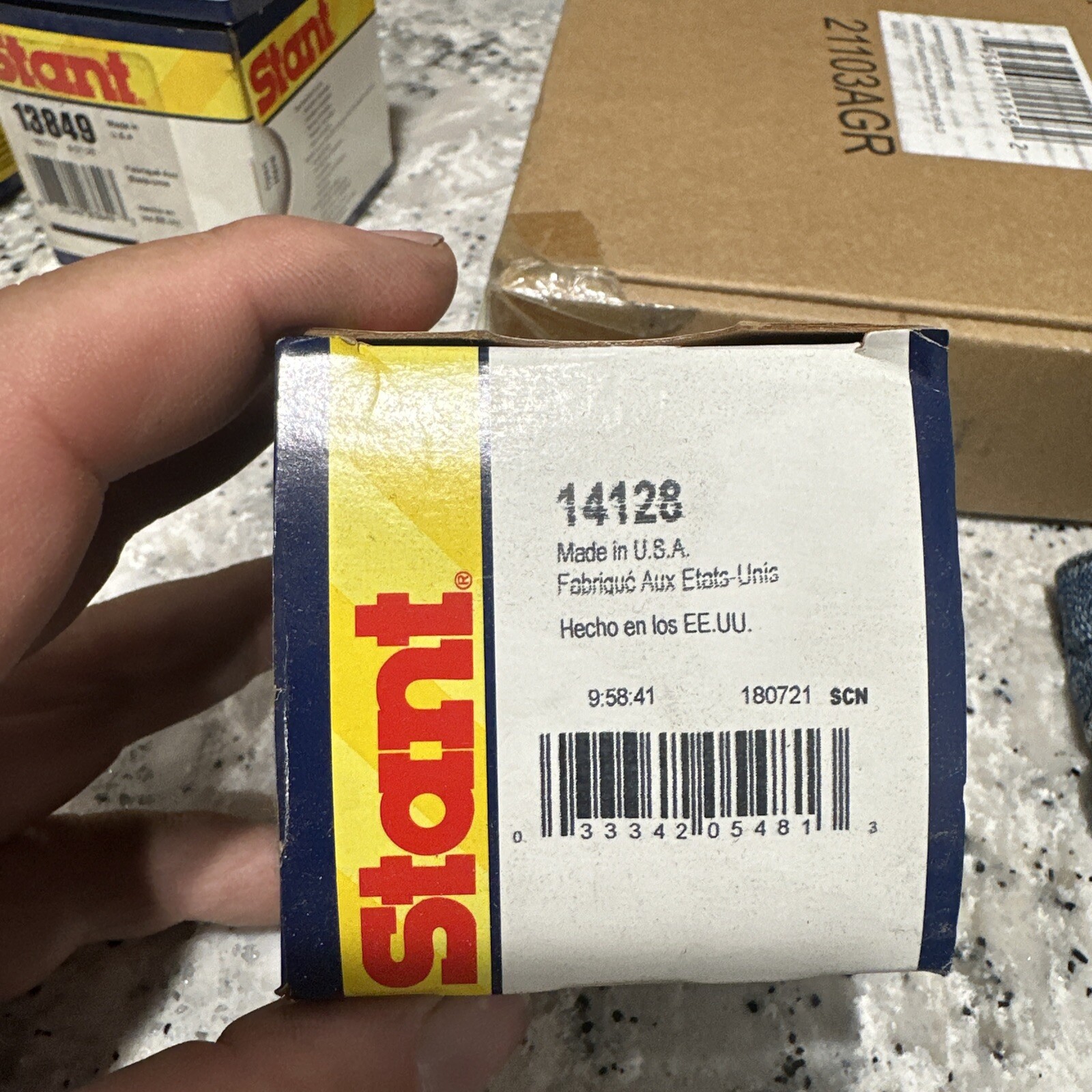 STANT 14128 ENGINE COOLANT THERMOSTAT 180°F MADE IN USA! UPC: 033342054813