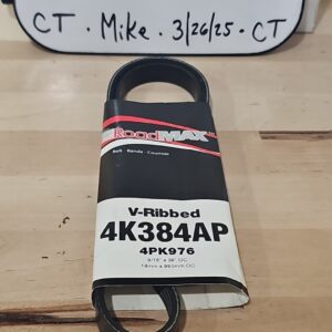 Serpentine Belt-Automotive V-Ribbed Belt (Standard) Roadmax 4K384AP