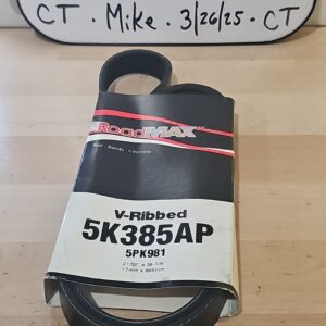 Serpentine Belt-Automotive V-Ribbed Belt (Standard) Roadmax 5K385AP