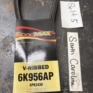 Serpentine Belt-Automotive V-Ribbed Belt (Standard) Roadmax 6K956AP