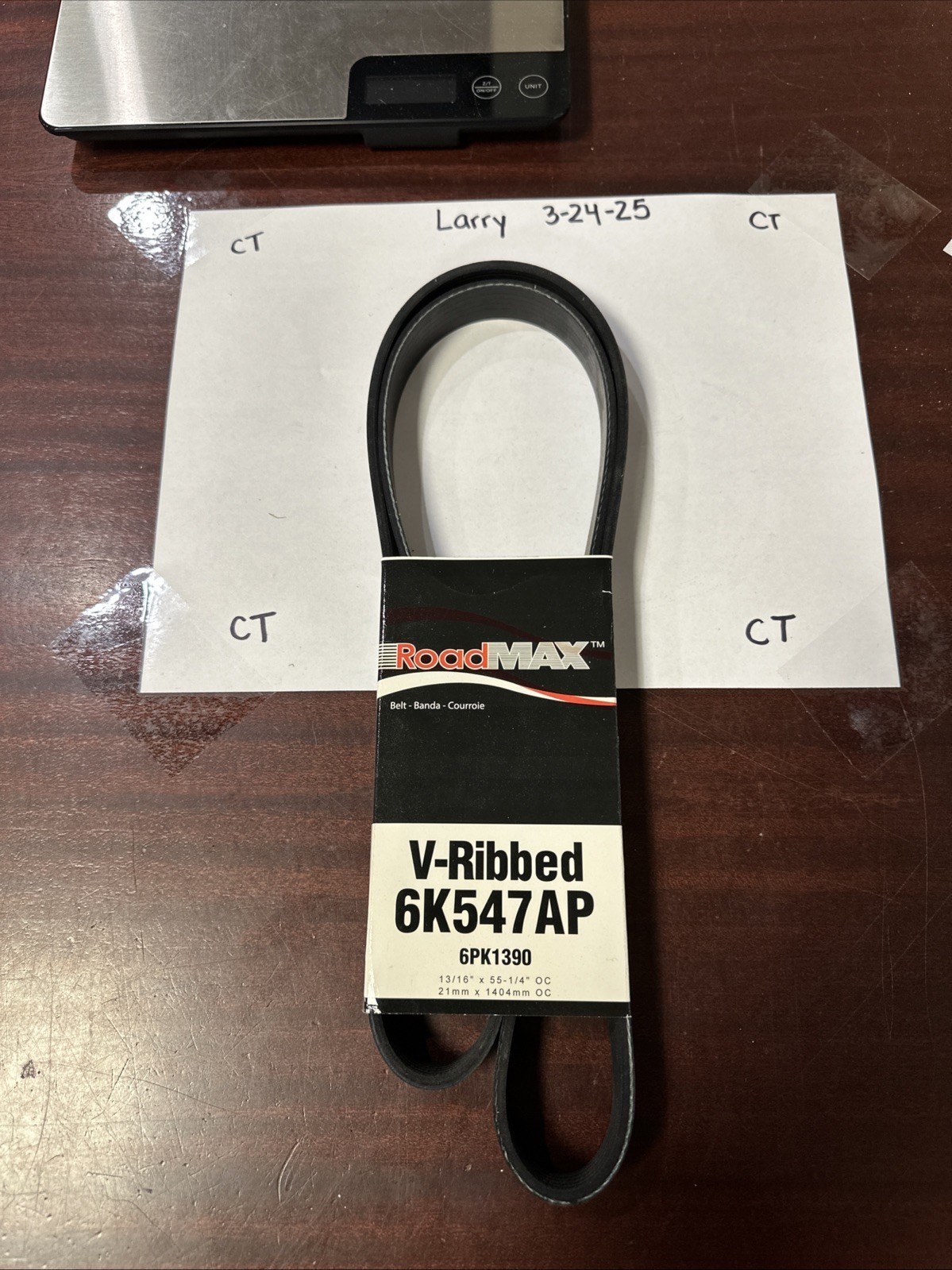 Serpentine Belt-Automotive V-Ribbed Belt(Standard) Roadmax 6K547AP