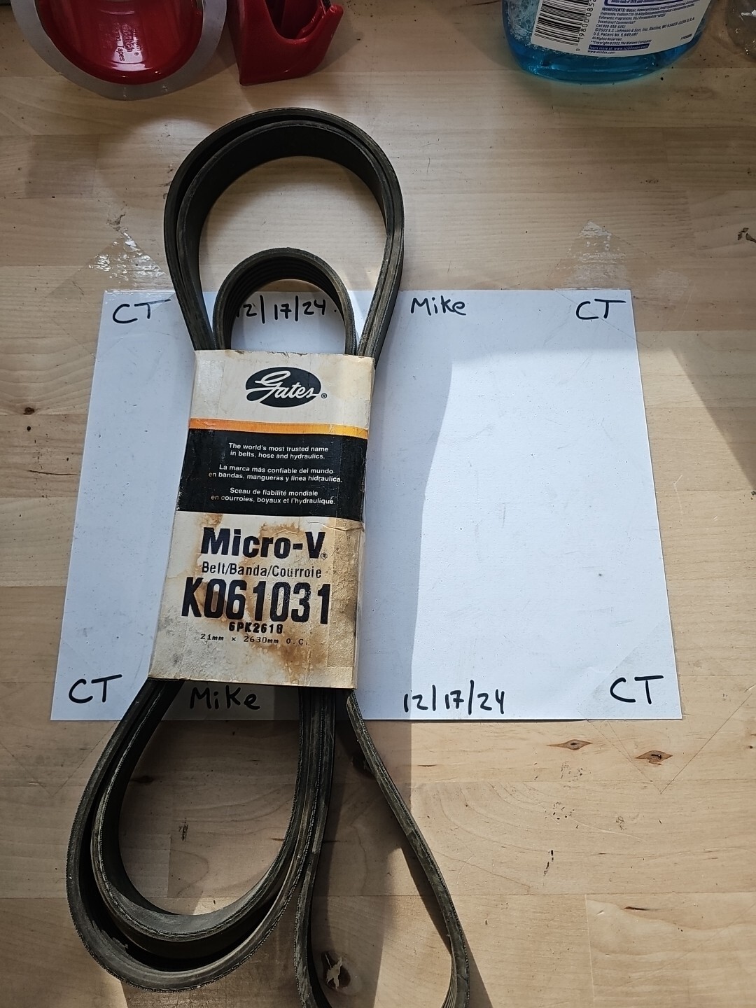 Serpentine Belt-Premium OE Micro-V Belt GATES K061031