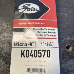 Serpentine Belt-Premium OE Micro-V Belt Gates K040570 / 4PK1450
