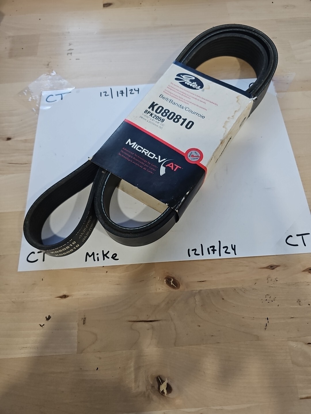 Serpentine Belt-Premium OE Micro-V Belt Gates K080810 - Image 3