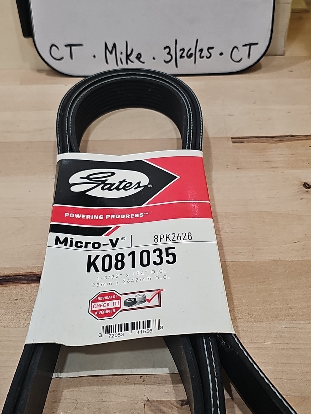 Serpentine Belt-Premium OE Micro-V Belt Gates K081035 - Image 3