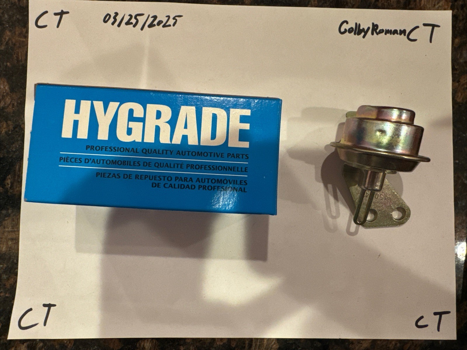 Standard Hygrade choke pull off, fits 1977-1980 Cadillac 4V 425, 368 CI