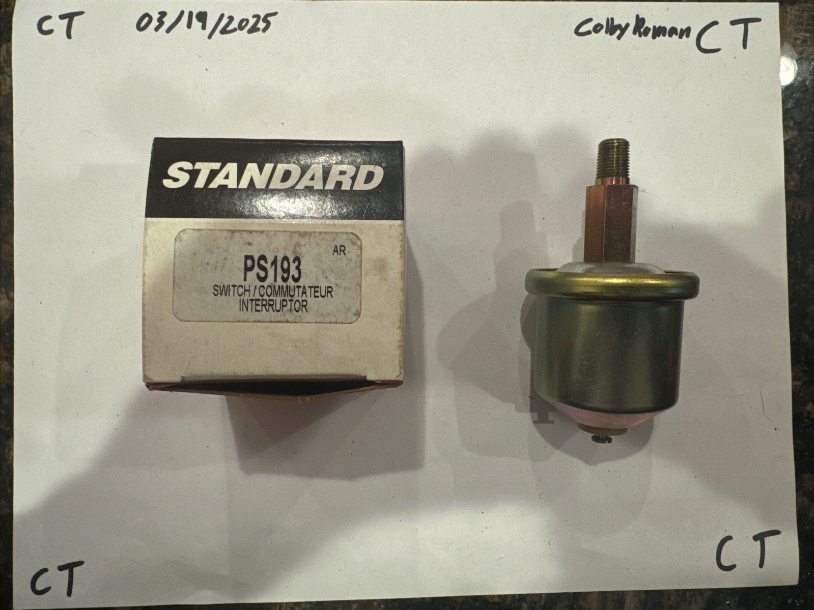 Standard Ignition PS-193 - Oil Pressure Sender MAZDA RX-7 1981-1991