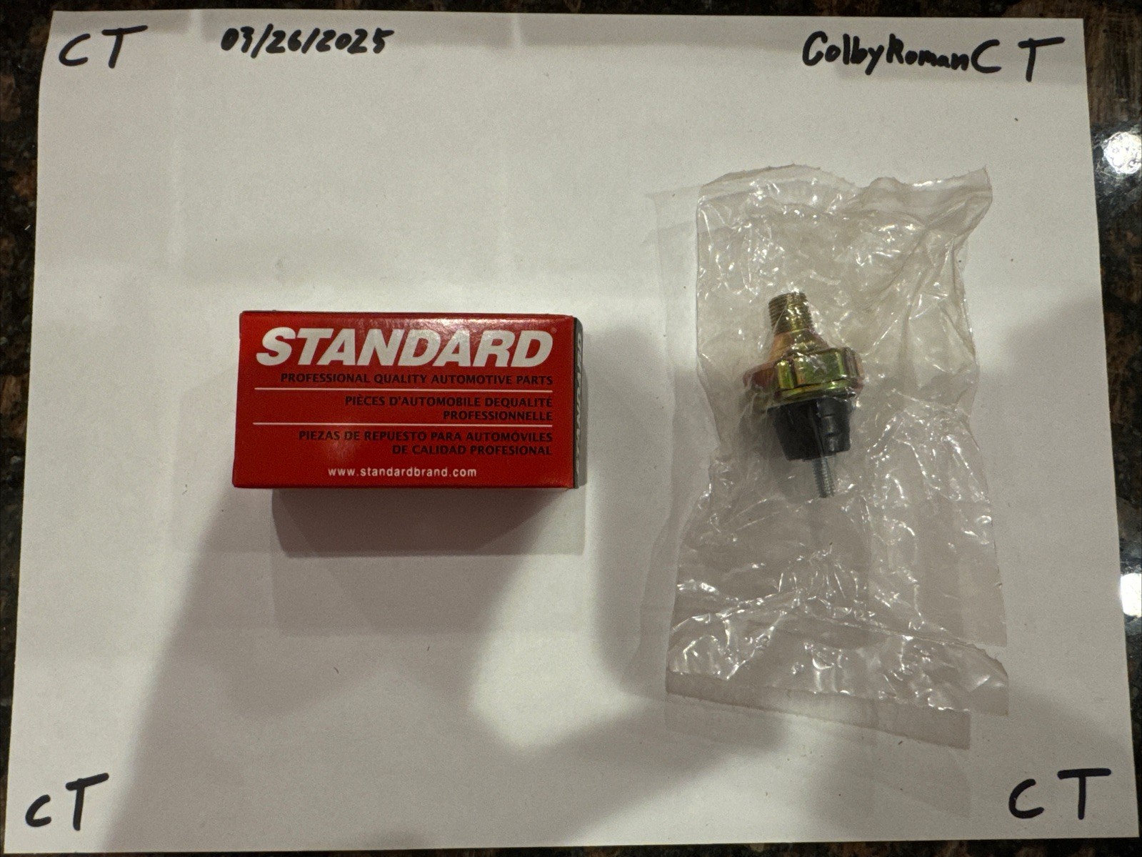 Standard PS200 Engine Oil Pressure Sender for Light fits Honda, Mazda, Subaru