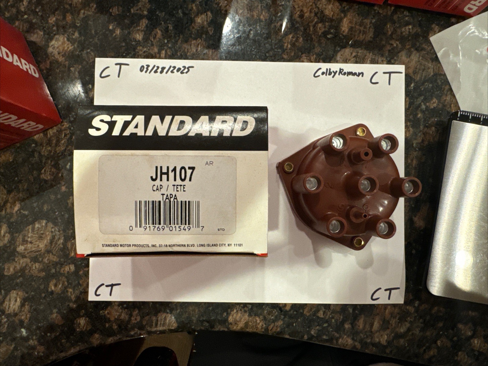 Standard Professional Quality Automotive Parts, Cap, JH107
