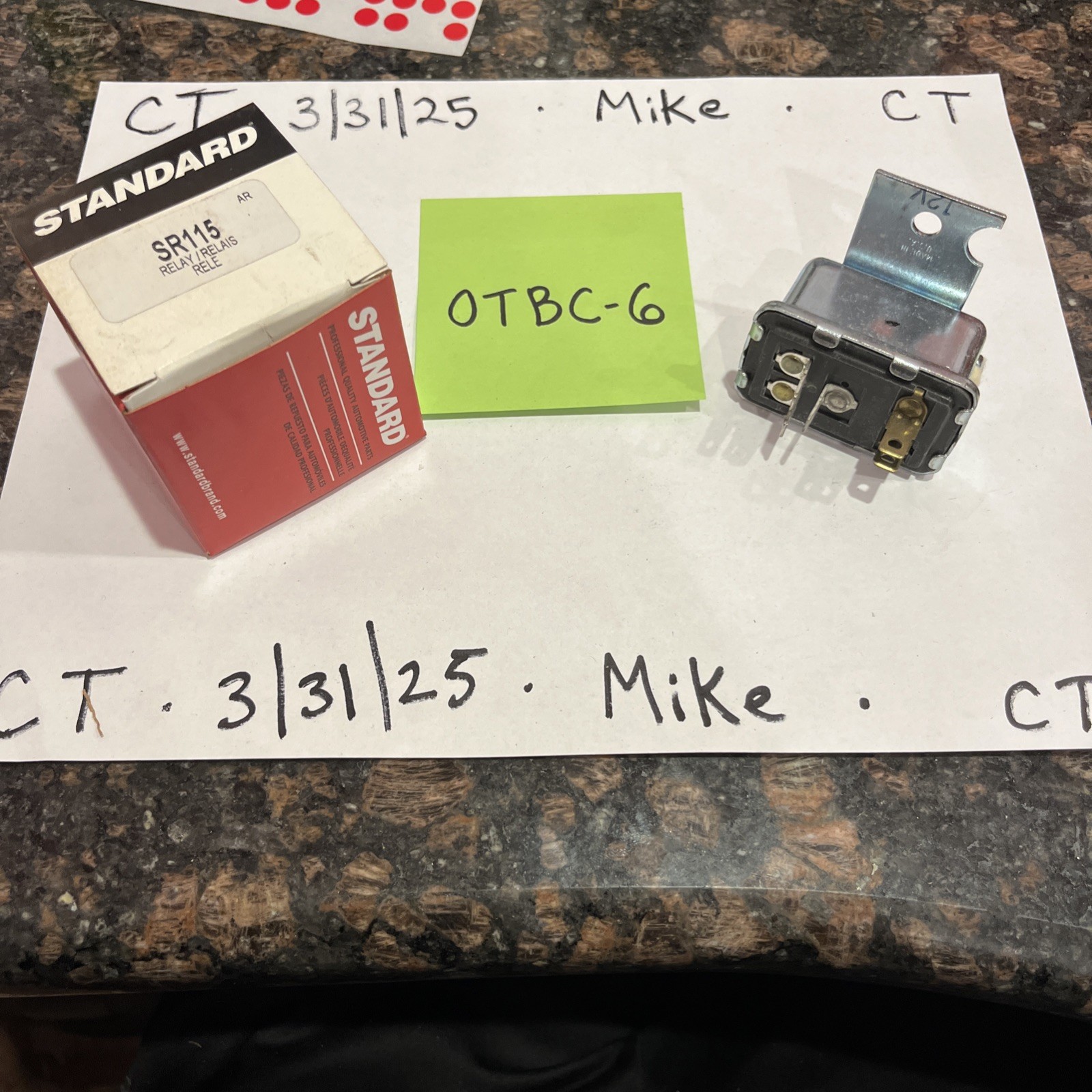 Starter Relay Standard SR115 for Dodge Chrysler Plymouth Wm300 Pickup D100 67-91