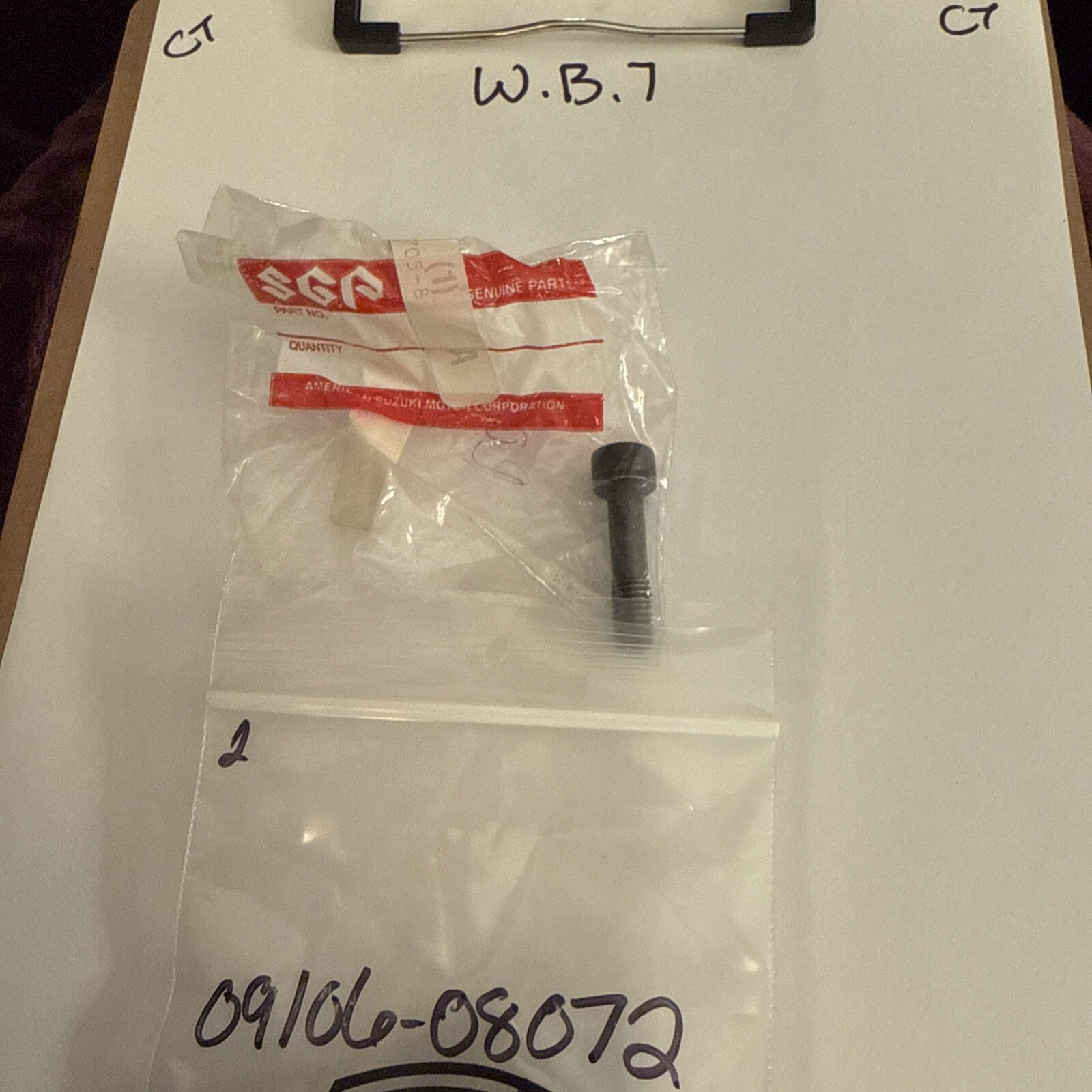 Suzuki BOLT L:32 09106-08072 OEM NEW