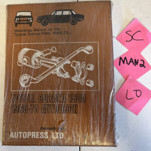 Toyota Corona 1500 1965-1970 Autobook Kenneth Ball Vtg Mechanic Workshop Manual