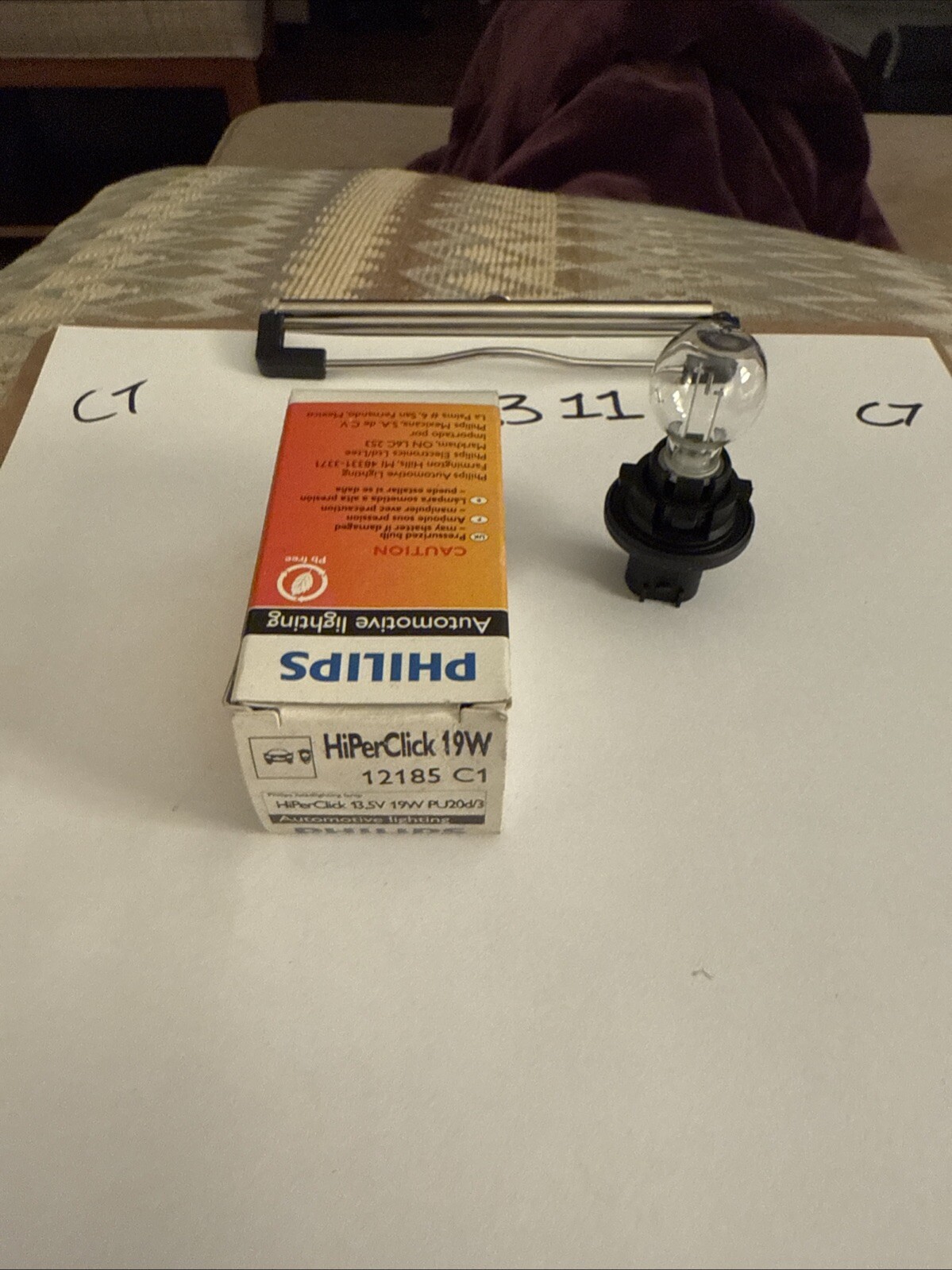 Turn Signal Light Bulb-Standard - Single Commercial Pack Philips 12185C1 - Image 3