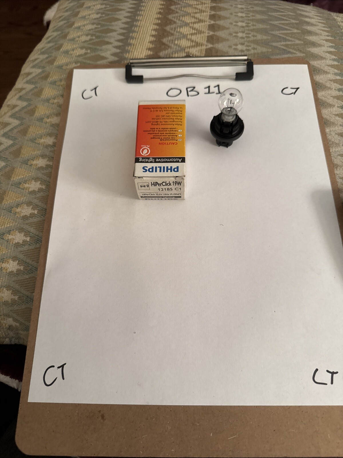 Turn Signal Light Bulb-Standard - Single Commercial Pack Philips 12185C1