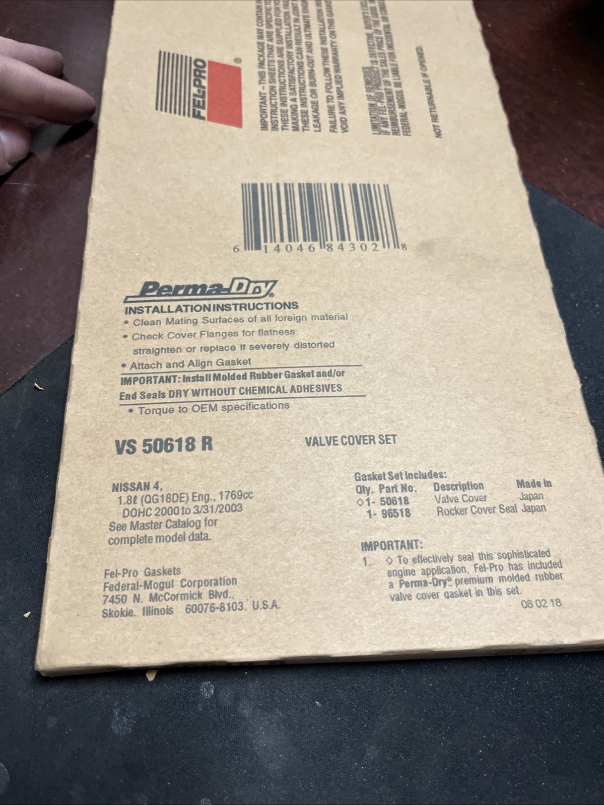 VS 50618 R Valve Cover Gasket Set - Image 4