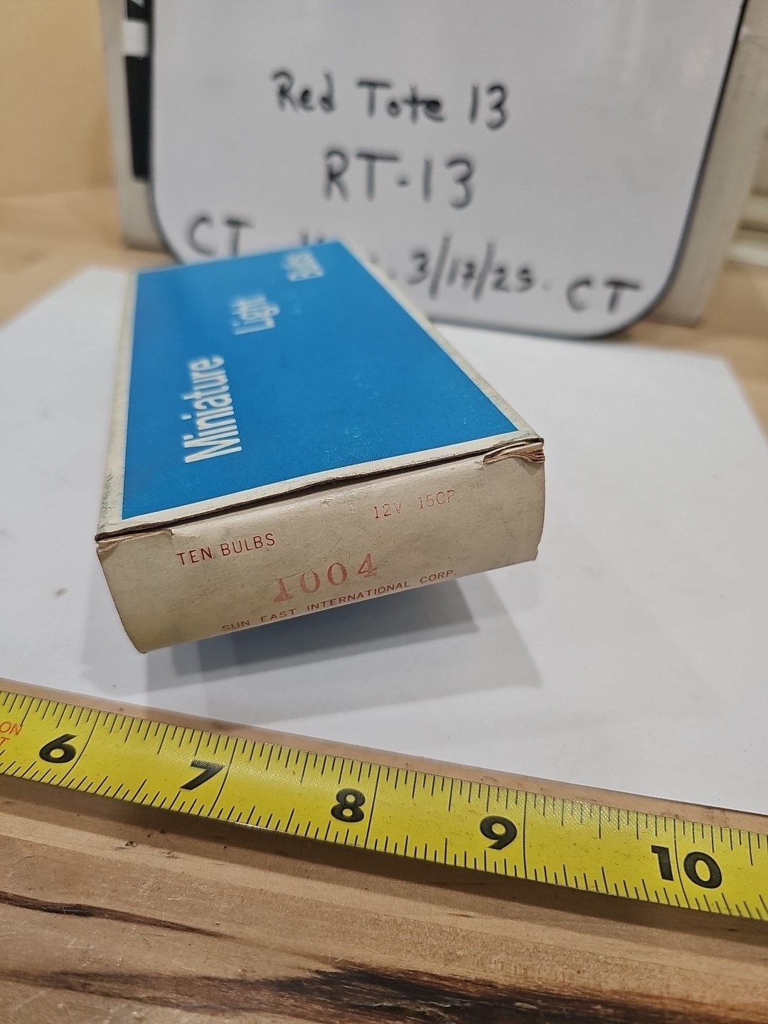 Vintage Sun East International Miniature Light Bulbs #1004 12v 15cp 1 Pkg Of 10