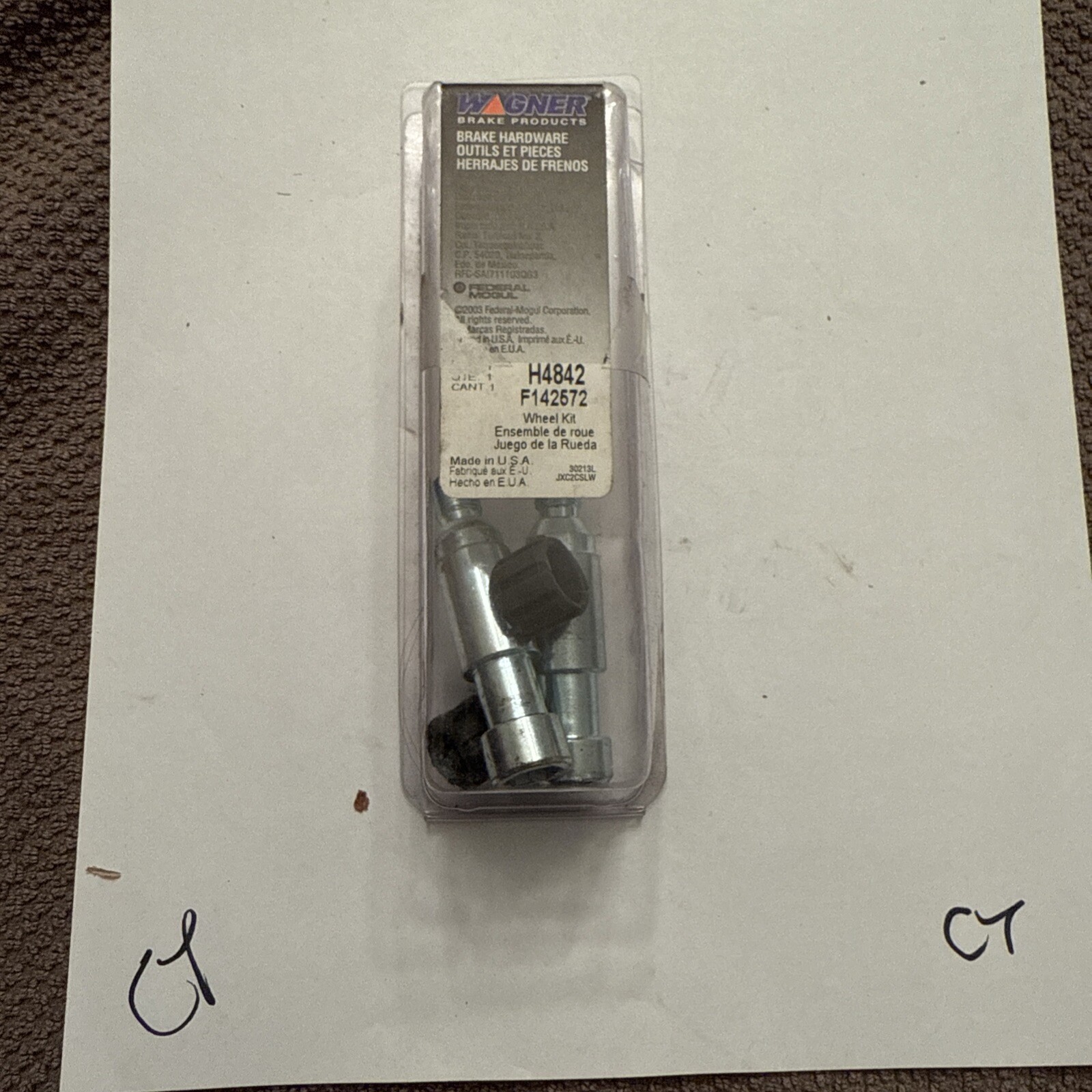 Wagner H4842 R-Line Brake Caliper Bolt Kit For 08-16 E-150 E-250 E-350 SD