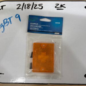 Wesbar 003338 Clearance/Side Marker Light w/ Reflex Lens Replacement Lens Amber