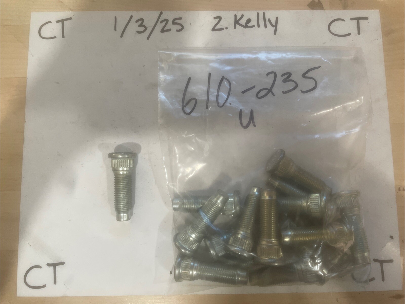 Wheel Lug Stud-Stud Dorman 610-239 U (2in) (SOLD INDIVIDUALLY)