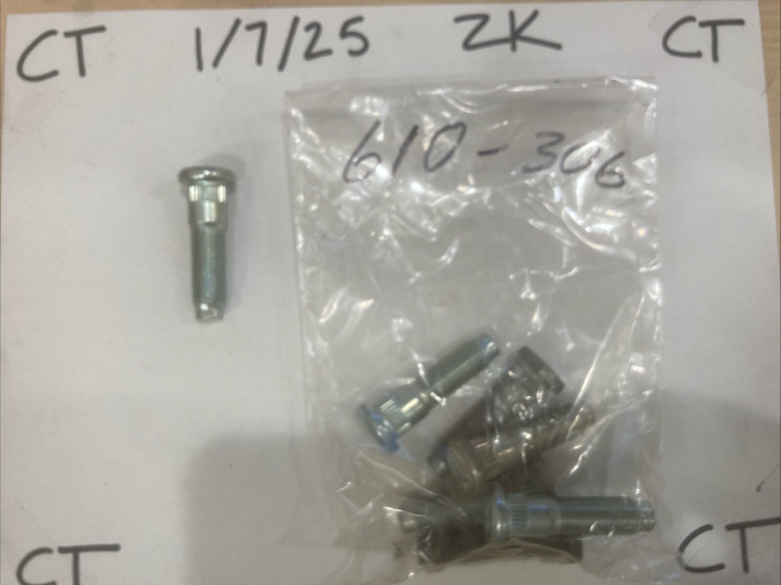 Wheel Lug Stud-Stud Dorman 610-306 (SOLD INDIVIDUALLY)