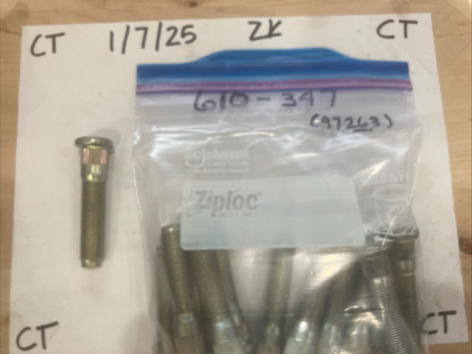 Wheel Lug Stud-Stud/Bolt Dorman 610-347/263 (SOLD INDIVIDUALLY)