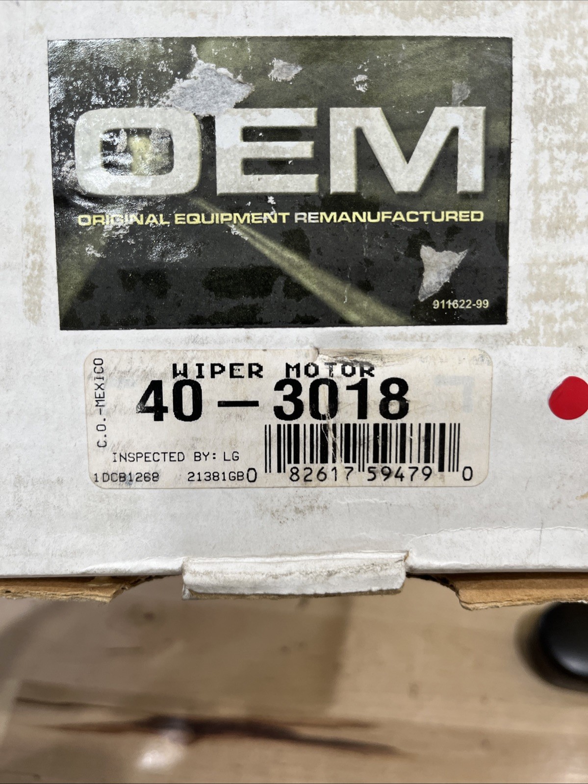 Windshield Wiper Motor OEM 40-3018 Remanufactured w/ Hardware - Image 3