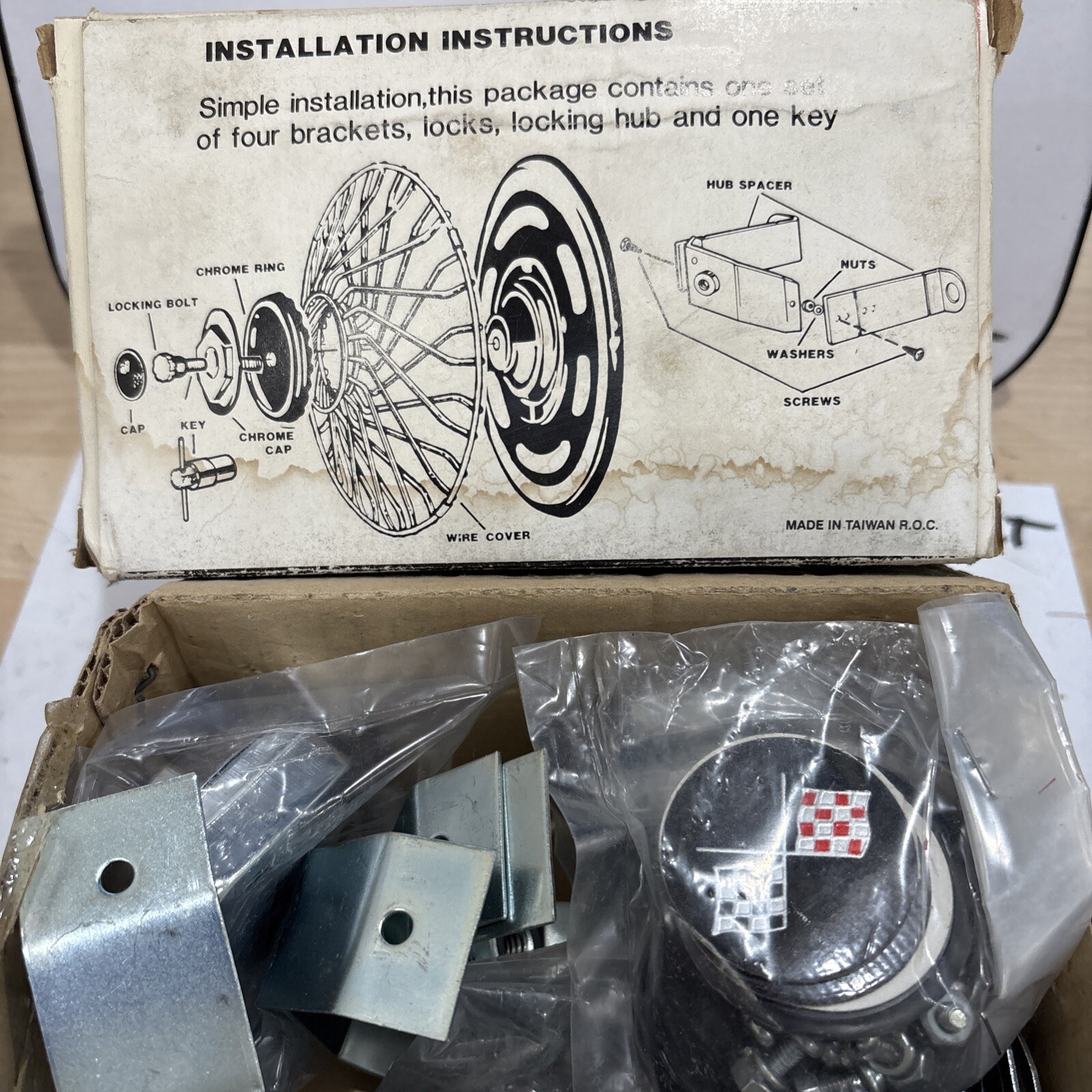 Wire Wheel Cover Lock Kit Hub Cap Anti-Theft Locking Adapter. Custom Acc - Image 4