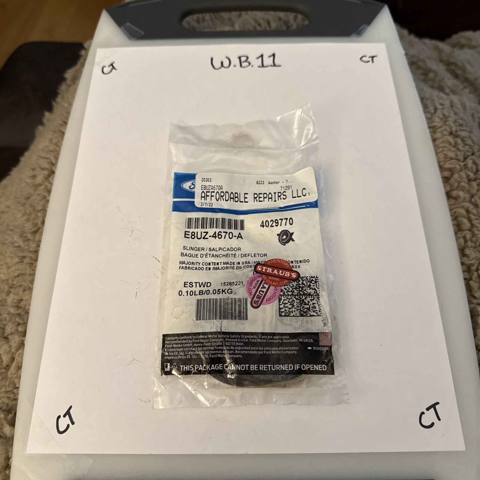 (1) 2005-2014 FORD 250 350 450 REAR DIFFERENTIAL THRUST WASHER E8UZ-4670-A NOS