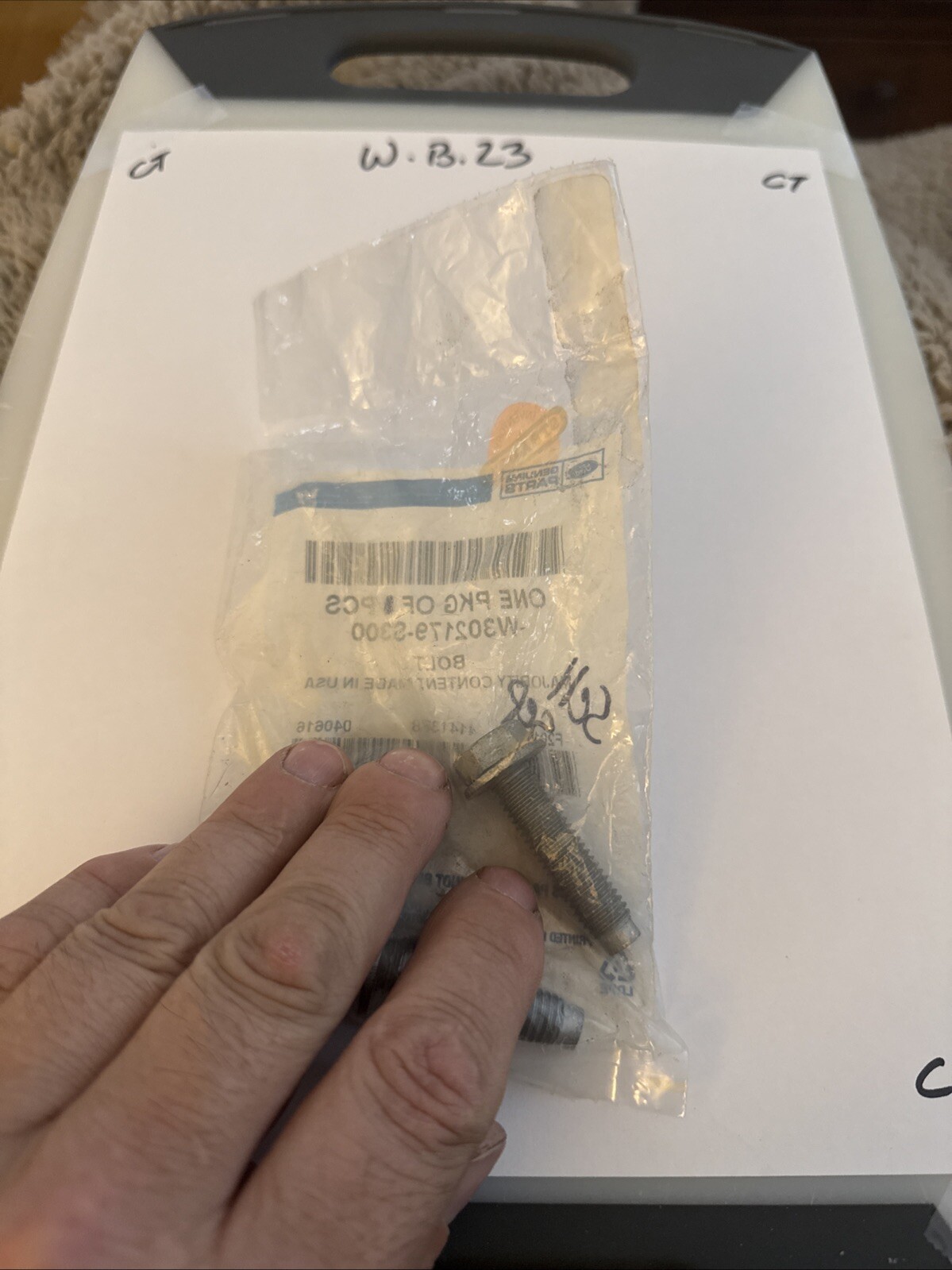 (1) FORD OEM 15-23 Expedition Axle Housing-Axle Tube Mount Bolt W302179S300 (1) - Image 3