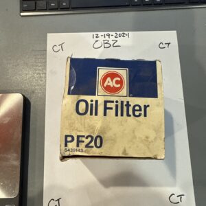 (1) Genuine AC Delco PF20 GM Oil Filter NOS # 6439143