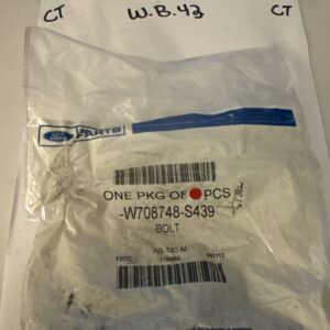 (1) Genuine Ford Rear Bracket Mount Bolt -W708748-S439 Sold Individually