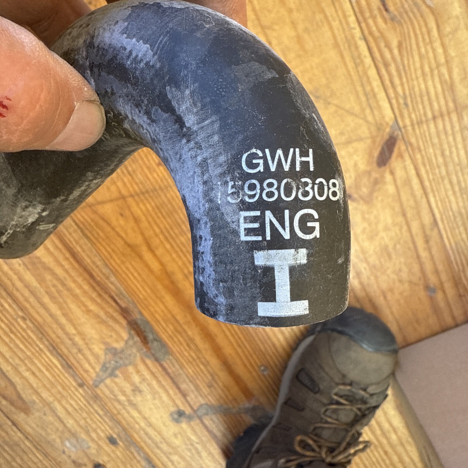 1 Genuine GM 1598-0808 Radiator Coolant Hose Lower 2.5L, 2.2L. 1990-2003 S10 S15 - Image 3