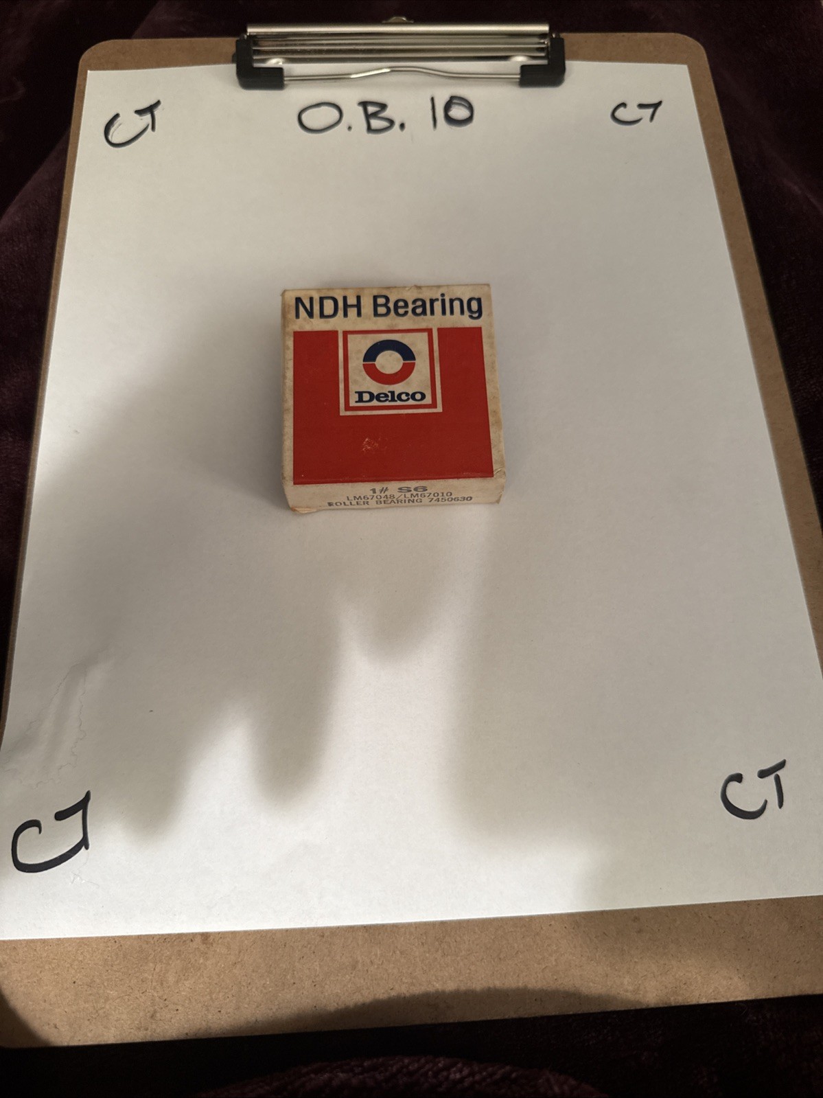 1 Genuine GM Delco NOS Wheel Roller Bearing 7450630 #S6