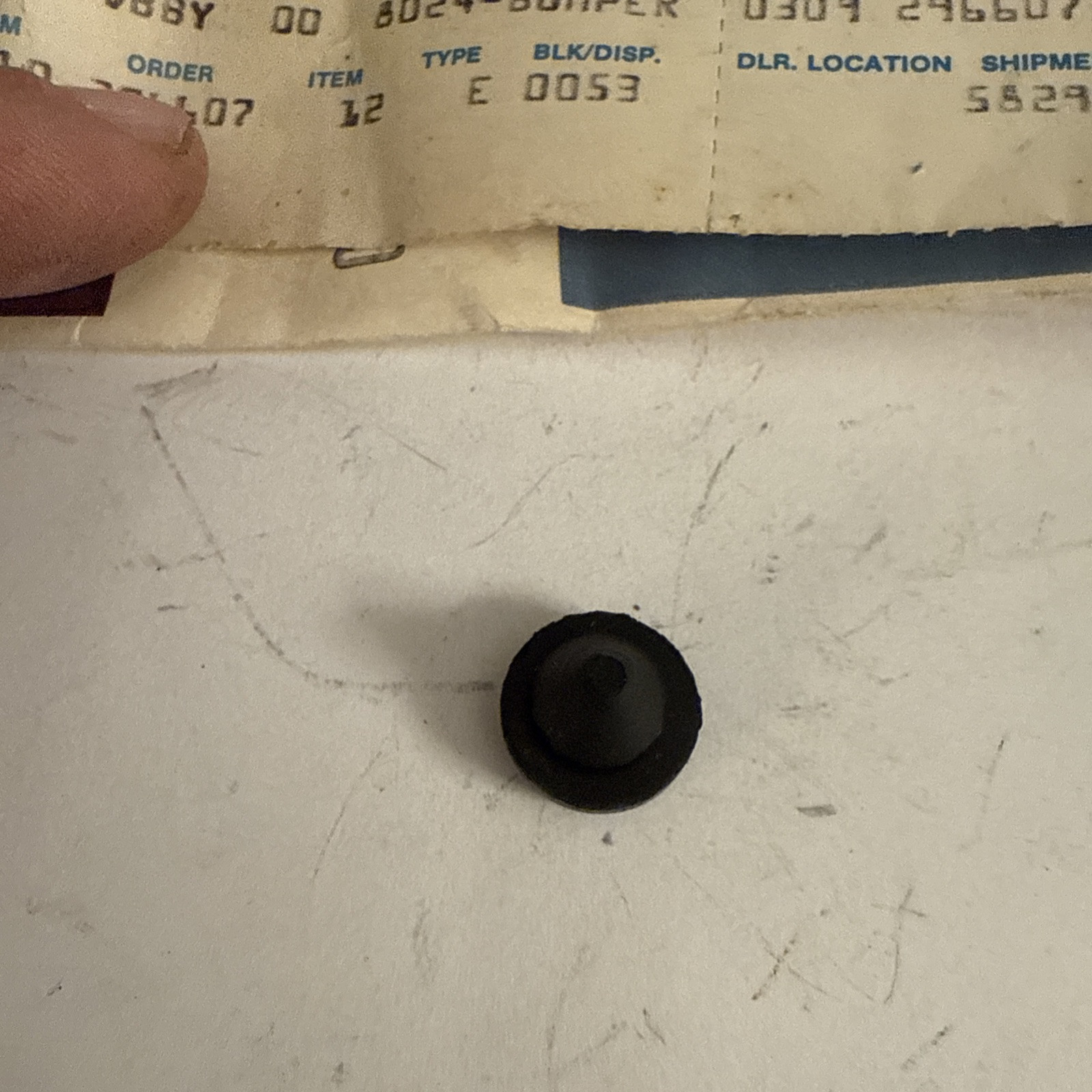 (1) NOS 1968 Camaro Hideaway Headlight Rubber Bumper 3762180 Sold Individually - Image 4