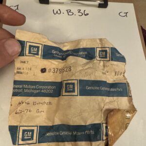 (1) NOS 63-78 Chevy Pontiac Olds Hood Bumper Stops Cushions Rubber Pr 3792828