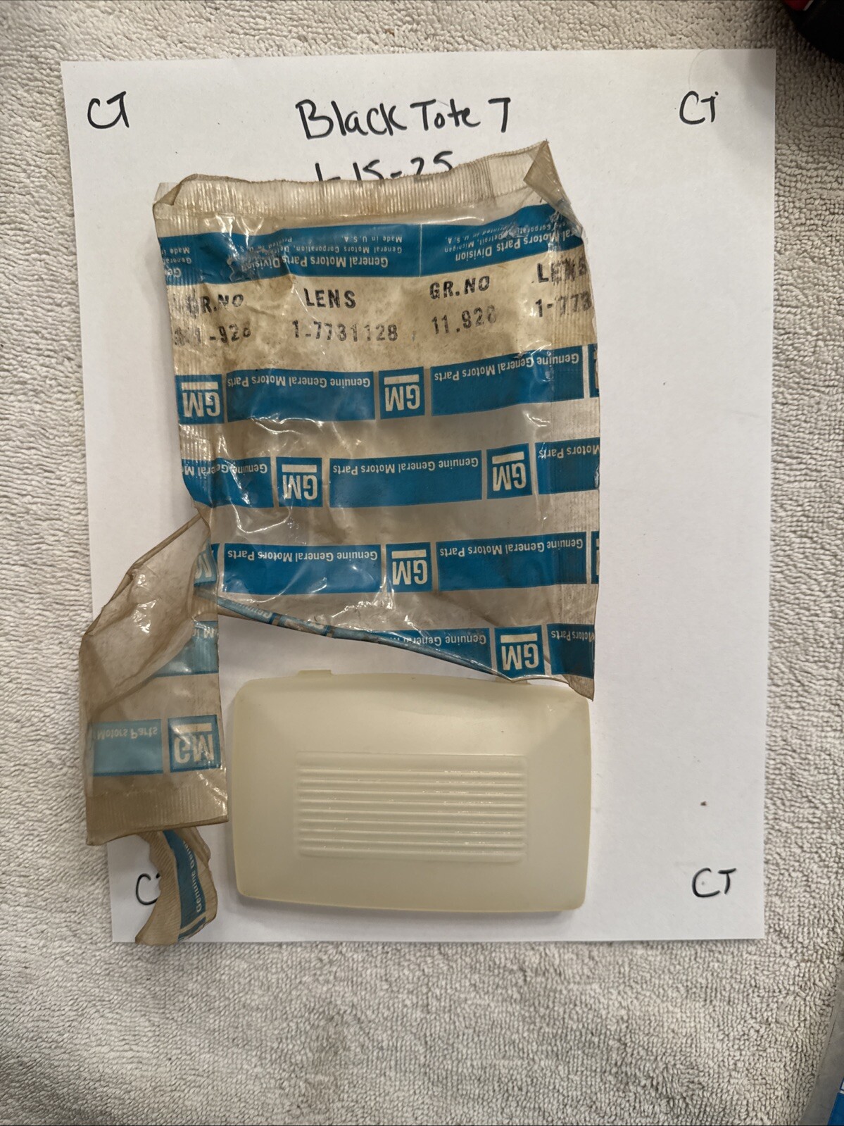 1 Nos gm 68-72 Dome Lens Cover Chevelle Cutlass GTO OLDs 442 F-85 GS gm# 7731128