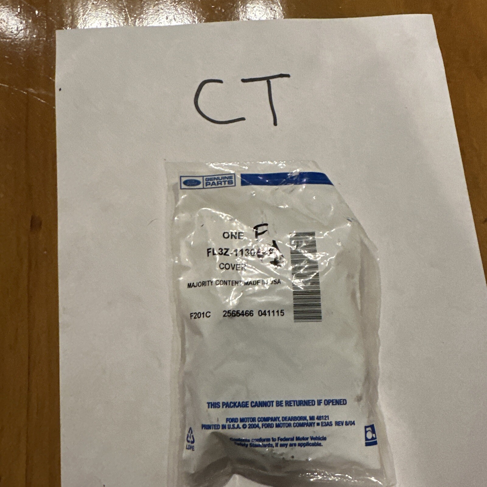 (1) OEM Ford Wheel Center Cap Chrome FL3Z-1130-F Ford F-150 King Ranch 2015-2020