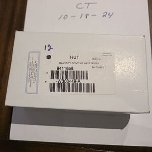 12 PCS FORD APPROVED OEM "NUT" HEX, BLACK, BLUE DIAMOND, LLC #9411658, -W300449-