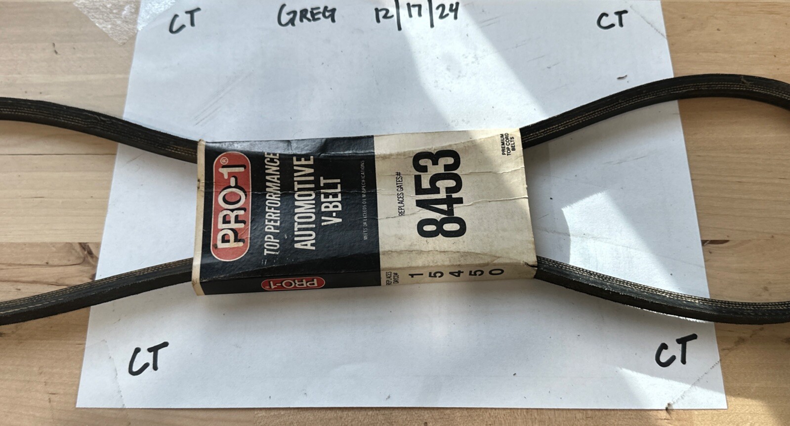 15450 PRO-1 Top Performance Automotive V-Belt