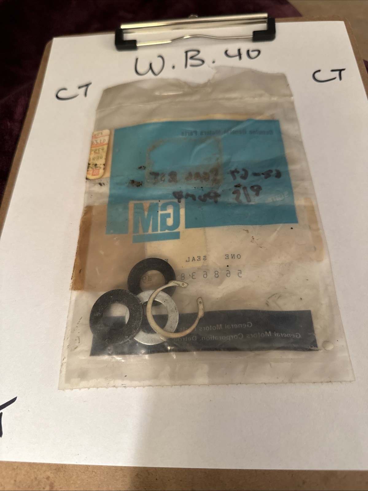 1962-67 NOVA SS 61-68 CORVETTE NOS GM POWER STEERING CYLINDER SEAL KIT 5686382 - Image 3