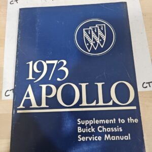 1973 Buick Apollo Supplement to the Chassis Service Shop Manual