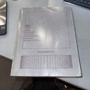 1986 Cadillac CIMARRON Service Shop Repair Manual OEM FACTORY 86 CADILLAC