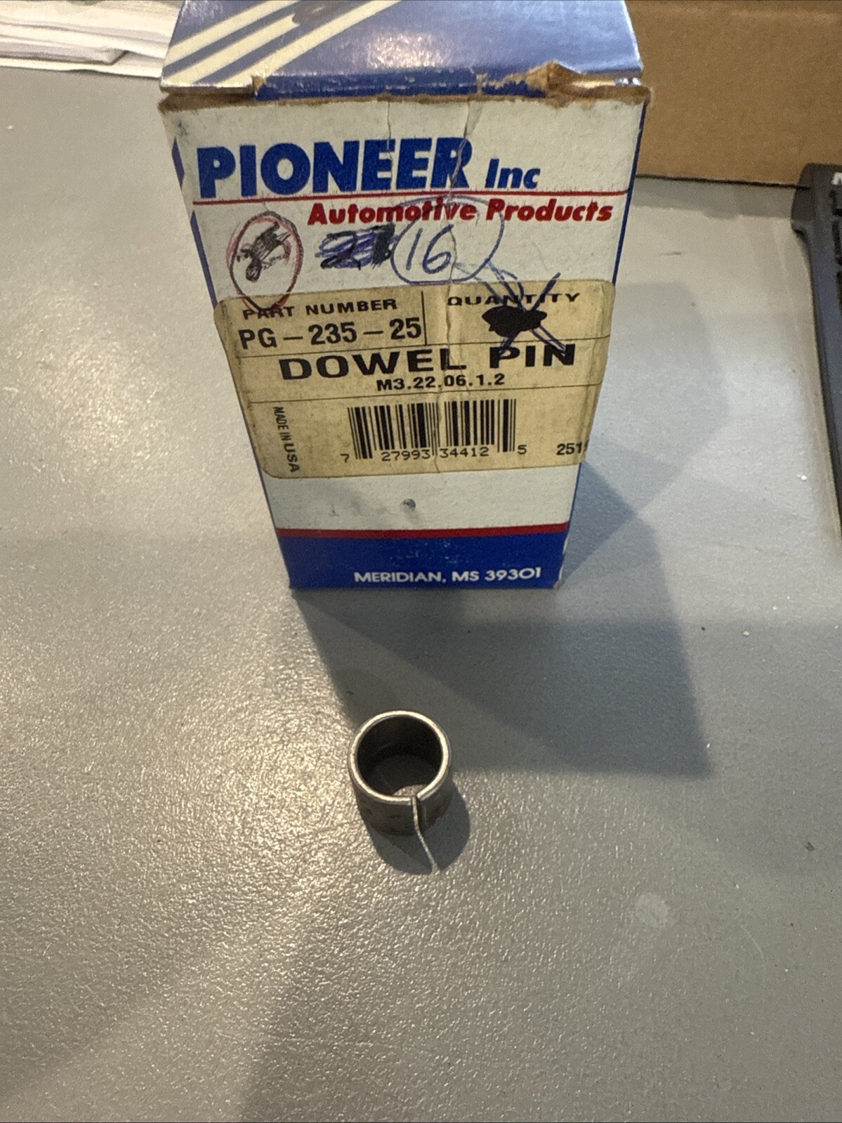 (1)Engine Cylinder Head Dowel Pin Pioneer PG-235 PG-235-25 Sold Individually